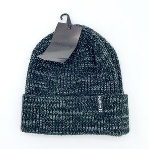 Hurley Charcoal and Black Knit Beanie